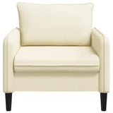 XL Armchair Cream Velvet 42043542