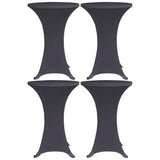 Stretch Table Cover 4 pcs 70 cm Anthracite 279085