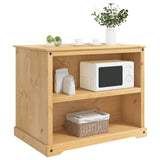 Kitchen Trolley 2 pcs Honey Wax 112 x 77 x 91.5 cm Solid-Pine 3425380