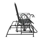 Glider Bench Black Steel Medium Glider Bench Rectangular 318833