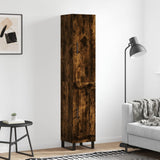 Highboard Smoked Oak 34.5x34x180 cm Engineered Wood 3199134