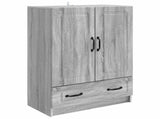 Sideboard Grey Sonoma 66 x 34.5 x 92 cm Engineered Wood 895821
