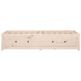 Day Bed without Mattress 75x190 cm Small Single Small Single Solid Wood Pine 821599