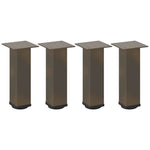 ZNTS Coffee Table Legs 4 pcs Natural Steel 30-32 cm Steel 4012463