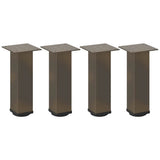 ZNTS Coffee Table Legs 4 pcs Natural Steel 30-32 cm Steel 4012463