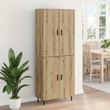 Highboard 2 pcs Artisan Oak 69.5 x 34 x 180 cm Engineered Wood 3415876