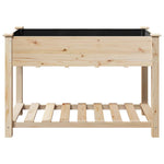 Garden Planter Beige 115 x 59 x 76.5 cm Solid fir wood 42006567
