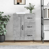 Sideboard Concrete Grey 69.5x34x90 cm Engineered Wood 830256