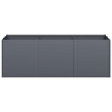 Planter Anthracite 120x40x40 cm Cold-rolled Steel 860677
