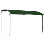 Gazebo 4 x 3 x 2.55 m Green Powder-Coated Steel and Fabric 42030535