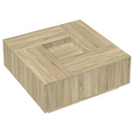 ZNTS Coffee Table Sonoma Oak 100x100x40 cm Engineered Wood 3284051