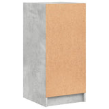Side Cabinet with Glass Doors Concrete Grey 35x37x75.5 cm 836402