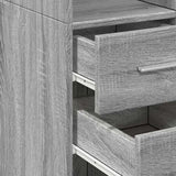 Highboard Grey Sonoma 30x42.5x185 cm Engineered Wood 846241