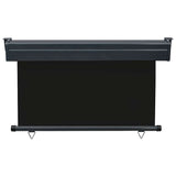 Balcony Side Awning 125x250 cm Black 48418