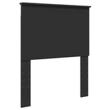Headboard with Headboard Black Oak 80 cm Engineered wood 887814