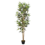 Artificial Bamboo Tree 828 Leaves 150 cm Green 358960