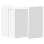 ZNTS Cat Litter Box Enclosure White 53x53x51 cm Engineered Wood 857751