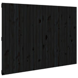 ZNTS Wall Headboard Black 159.5x3x110 cm Solid Wood Pine 824952