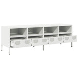 TV Cabinet White 135x39x43.5 cm Cold-rolled Steel 851333