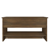 Coffee Table Brown Oak 80x50x40 cm Engineered Wood 819298
