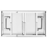 Kitchen Folding Work Table 100x60x80 cm Stainless Steel 326157