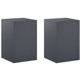 Plant Stand 2 pcs Anthracite 40 x 40 x 60 cm Galvanised Steel 8012535