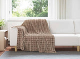 Throw Blankets 6 pcs Camel 150 x 130 cm Fleece 42016945