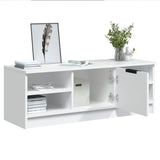 TV Cabinet White 102x35.5x36.5 cm Engineered Wood 811367
