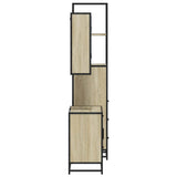 ZNTS 3 Piece Bathroom Furniture Set Sonoma Oak Engineered Wood 3301166