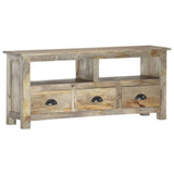 TV Cabinet 110x30x50 cm Solid Mango Wood 286384
