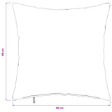 Cushion Cover 12 pcs HEERLEN Cream 45 x 45 cm Microfiber Fleece 910476