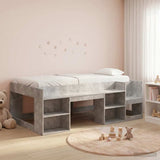Kids'Bed Frame with Storage Concrete Grey 98.5 x 200 cm 3422614