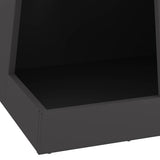 Fire Pit Black 35 x 35 x 100 cm Steel 858946
