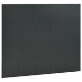 5-Panel Room Divider Anthracite 200x180 cm Steel 335903