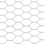 ZNTS Chicken Wire Fence Steel with PVC Coating 25x1.5 m Grey 143291
