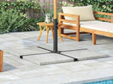 Umbrella Weight Plate Granite 25 kg Square Grey 45070