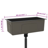 Handmade Kitchen Sink Black Stainless Steel 51505