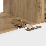 TV Wall Cabinet 98 x 31 x 29.5 cm Artisian Oak Engineered Wood 892247
