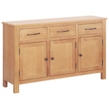 Sideboard Brown 112 x 33.5 x 70 cm Solid oak wood 247598