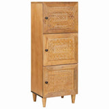 Highboard Light brown 40 x 33 x 110 cm Solid mango wood 4018109