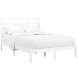 Bed Frame without Mattress White Solid Wood 140x190 cm 3105776