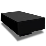 ZNTS Coffee Table High Gloss Black 244024