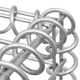 Gabion Basket Posts/Planters 2 pcs Steel 50x50x120 cm 142544