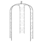 Garden Arch Black Ø180x255 cm Steel 319351