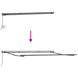 Retractable Awning White Manual White 400 x 350 cm Fabric 3330795