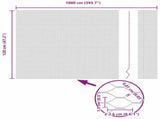 Hexagon Fence Green 1.2 x 10 m PVC 42005349