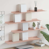 Floating Shelf Wall-mounted 4 pcs Pink 80 x 18 x 2.5 cm Steel 8004035