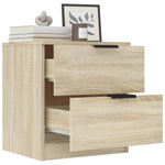 Bedside Cabinets 2 pcs Sonoma Oak Engineered Wood 811221