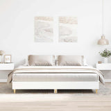 Bed Frame without Mattress White 160x200cm Engineered Wood 3329030
