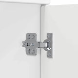 Bathroom Furniture Set High Gloss White Engineered Wood 3404226